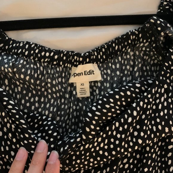 Nordstrom Dot Print Front Slit Dress - Picture 4 of 5